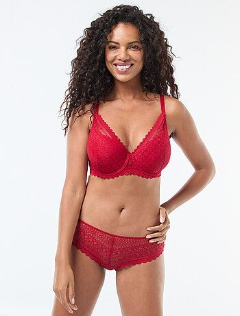 Soutien-gorge corbeille emboîtant en dentelle