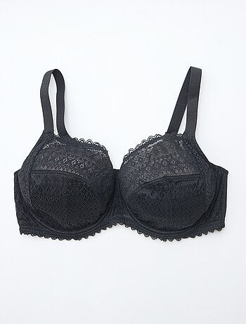 Soutien-gorge corbeille en dentelle ajourée