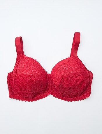 Soutien-gorge corbeille en dentelle ajourée