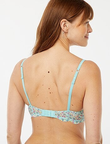 Soutien-gorge corbeille en dentelle fleurie