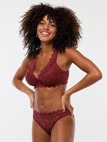 Soutien-gorge en dentelle avec bijou bonnet D/E