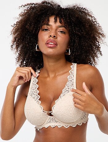 Soutien-gorge en dentelle avec bijou bonnet D/E