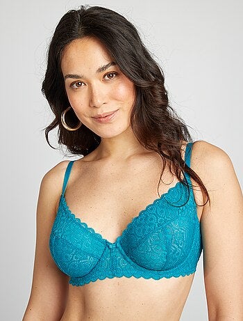 Soutien-gorge en dentelle bonnet D/E/F