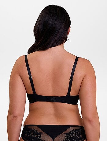 Soutien-gorge en dentelle, microfibre et tulle 'Sans complexe'