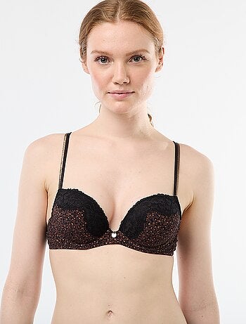 Soutien-gorge en microfibre imprimé