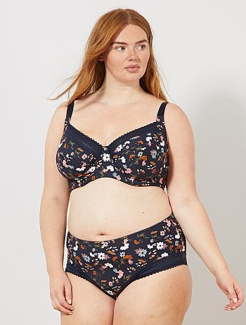 Soutien-gorge microfibre imprimée - Kiabi