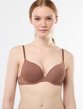 Soutien-gorge push-up invisible en microfibre