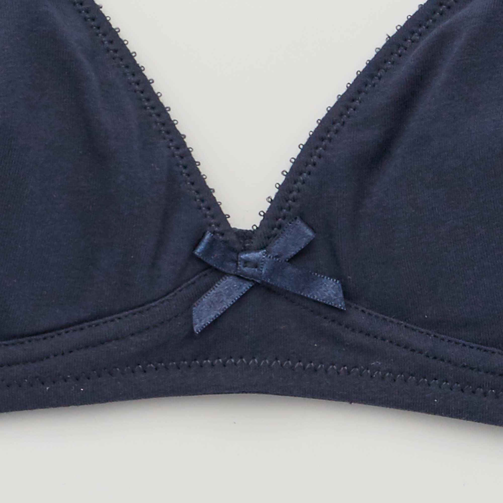 triangle en coton fille adolescente marine Kiabi 7,00€
