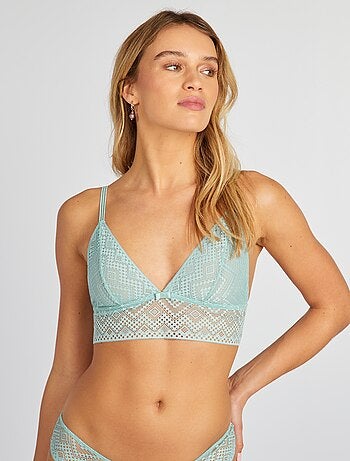 Soutien-gorge triangle en dentelle