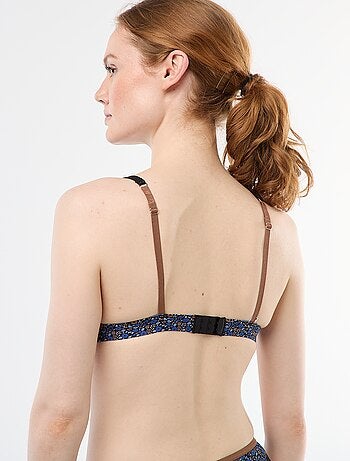 Soutien-gorge triangle imprimé sans armatures