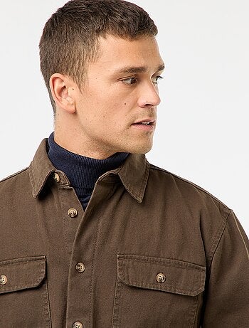 Sur chemise manches longues en coton