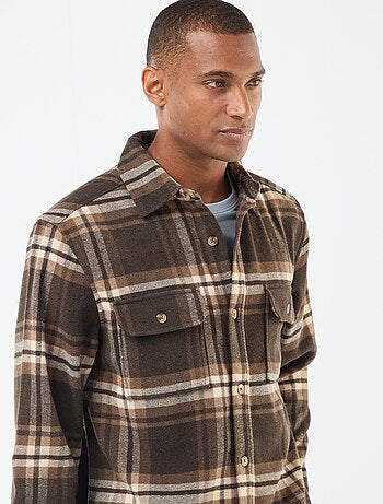 Surchemise à carreaux