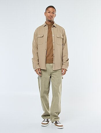 Surchemise avec ouverture pressionnée et 2 poches poitrine