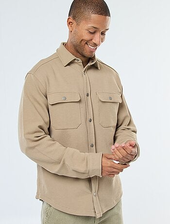 Surchemise avec ouverture pressionnée et 2 poches poitrine