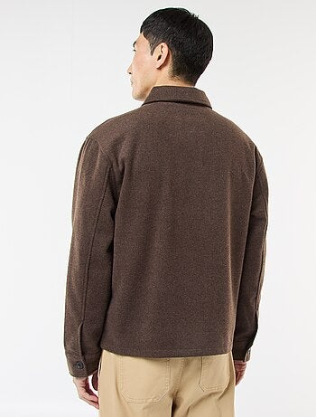 Surchemise en flanelle unie