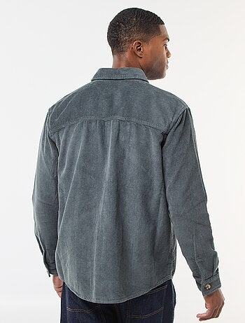 Surchemise en velours coton uni
