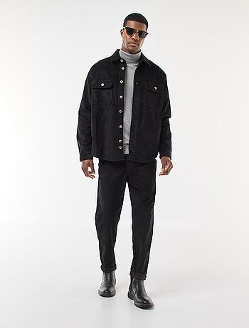 Surchemise en velours coton uni