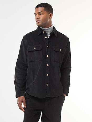 Surchemise en velours coton uni