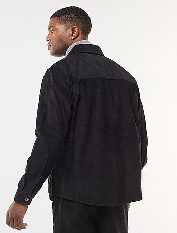 Surchemise en velours coton uni