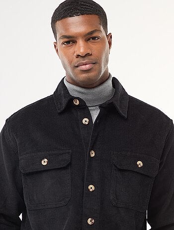 Surchemise en velours coton uni