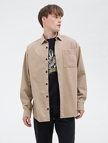 Surchemise 'JJrebel' relaxed fit en coton