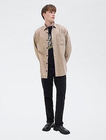 Surchemise 'JJrebel' relaxed fit en coton