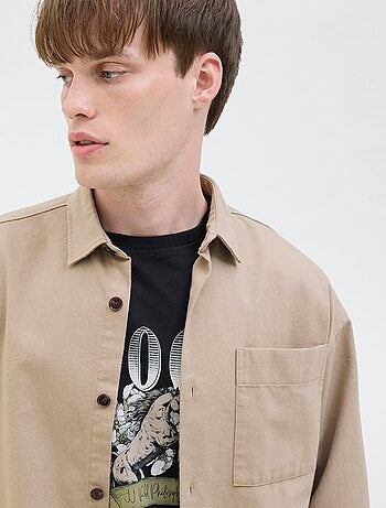 Surchemise 'JJrebel' relaxed fit en coton
