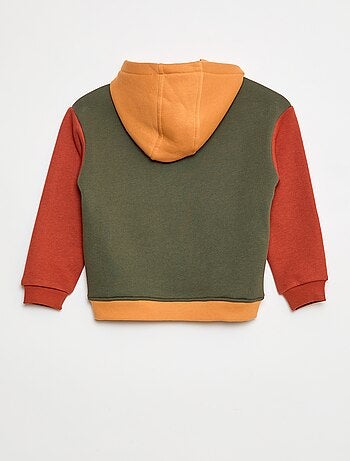 Sweat à capuche color bloc