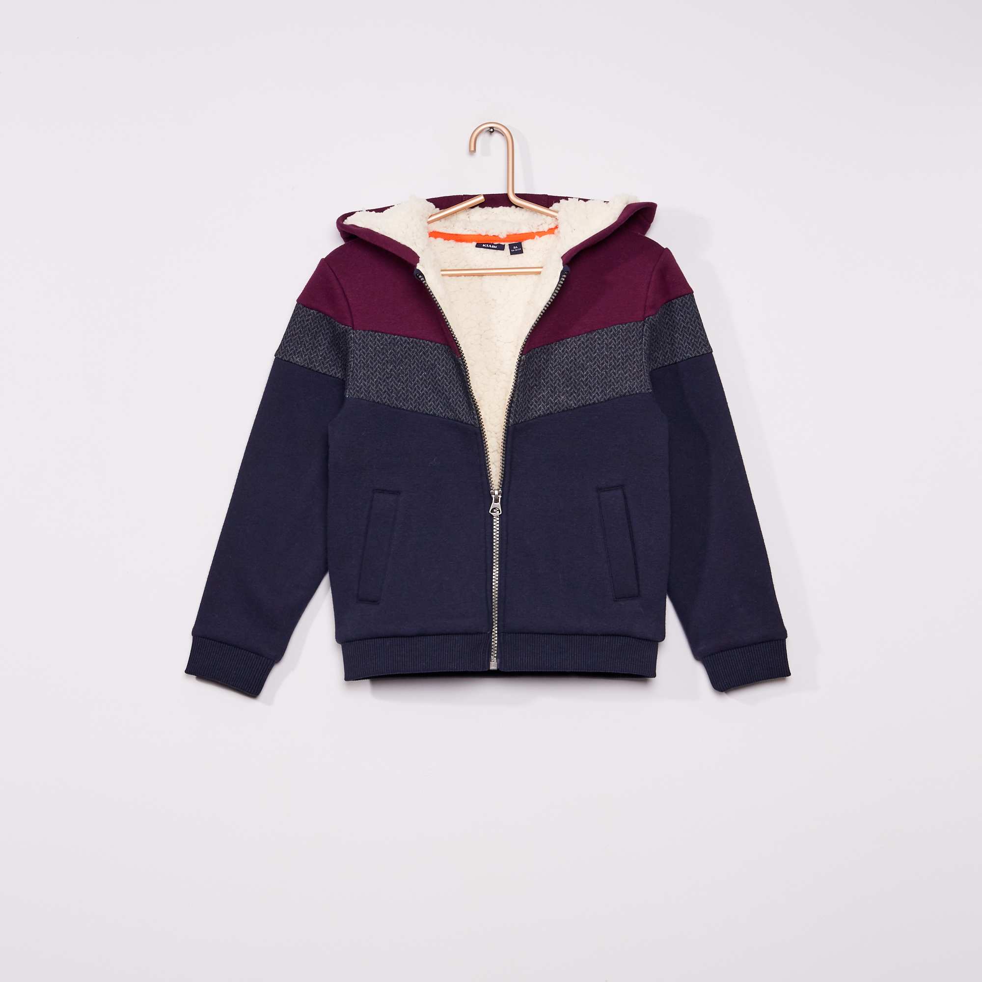 Sweat à Capuche Zippé Enfant Mukua Byron - Gris Chiné - Taille 12-14 Ans - Chaud Et Confortable