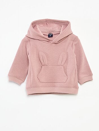 Sweat à capuche en molleton animé lapin
