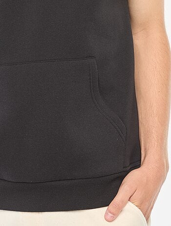 Sweat à capuche en molleton chaud sans manches