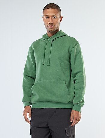 Sweat à capuche en molleton gratté avec poche kangourou