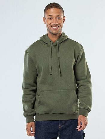 Sweat à capuche en molleton gratté avec poche kangourou