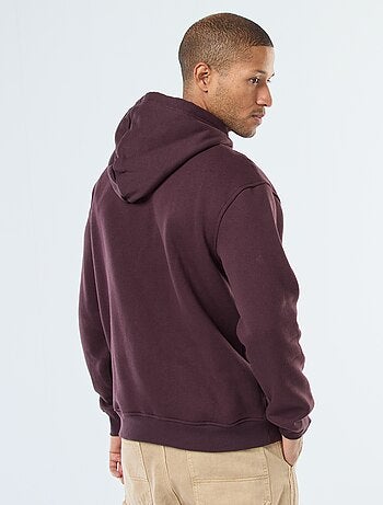 Sweat à capuche en molleton gratté avec poche kangourou