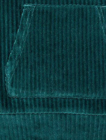 Sweat à capuche en velours côtelé