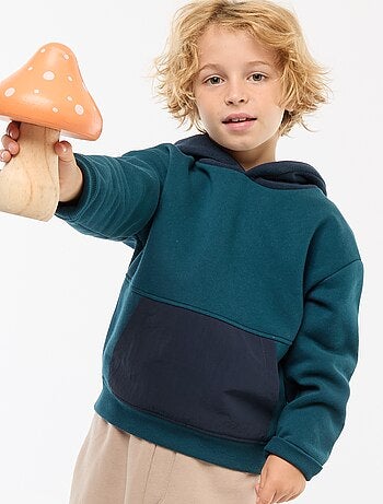 Sweat à capuche loose en polaire