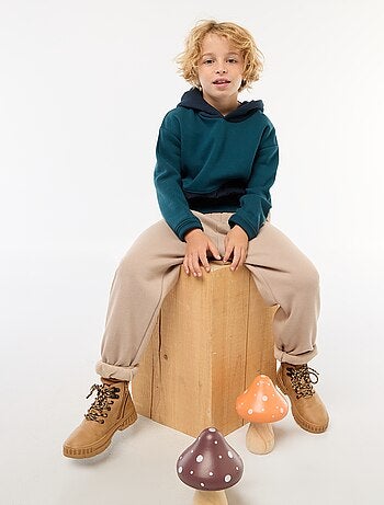 Sweat à capuche loose en polaire