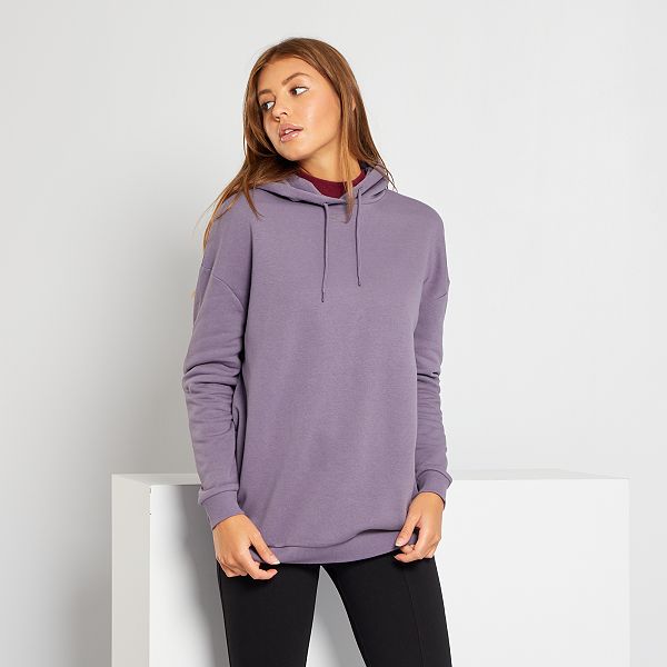 sweat a capuche violet femme