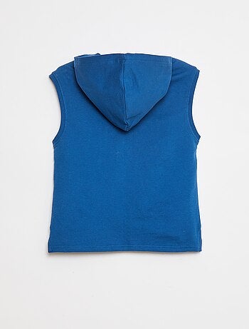 Sweat à capuche sans manches