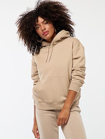 Sweat à capuche uni