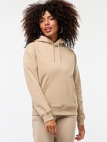 Sweat à capuche uni