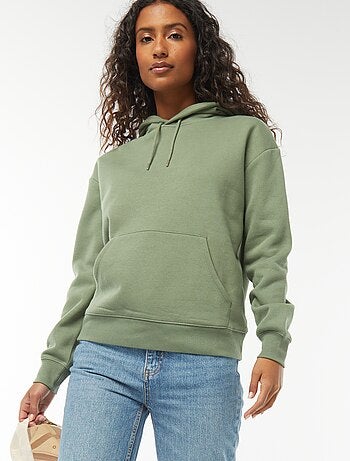 Sweat à capuche uni