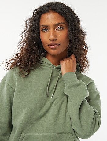 Sweat à capuche uni