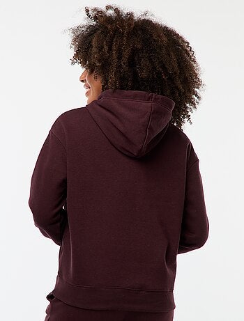 Sweat à capuche uni