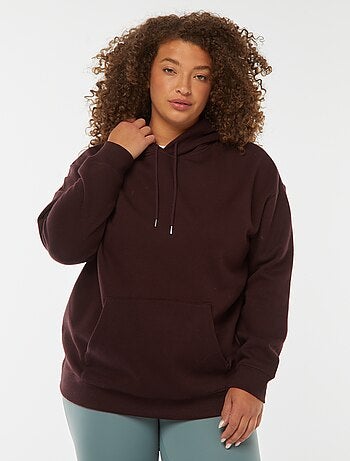 Sweat à capuche uni