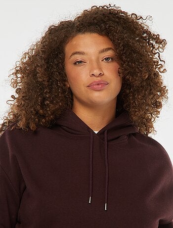 Sweat à capuche uni