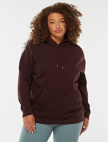 Sweat à capuche uni