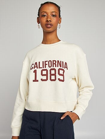 Sweat à col rond uni