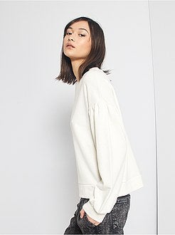 Sweat à manches bouffantes - Kiabi