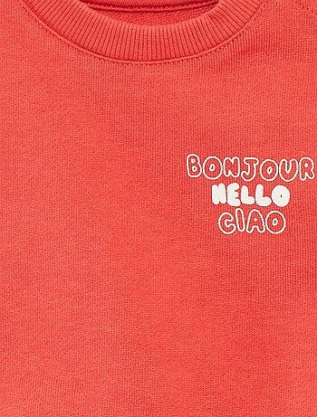 Sweat à manches longues avec print